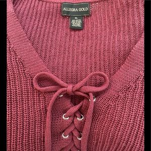 Allegra Gold Super Cute Burgundy Adjustable Laced